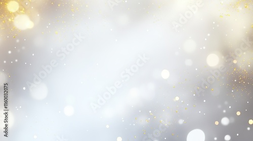 Gold Glitter Particles Flow with Shallow Depth of Field Underwater, Creating a Holiday Magic Shimmering Luxury Background with Festive Sparkles and Lights