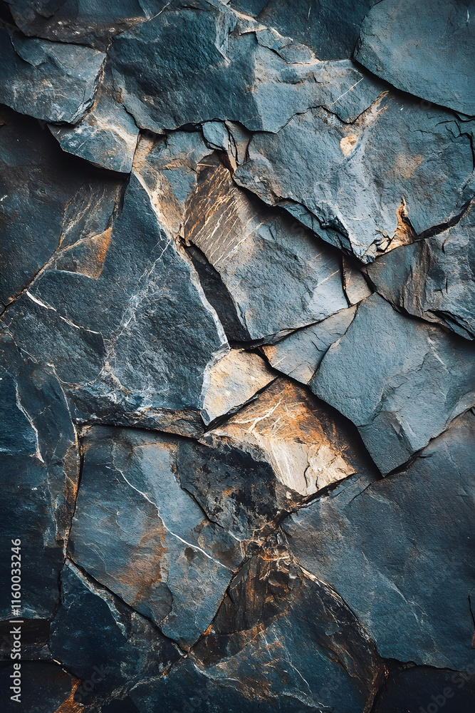 Rustic Natural Slate Stone Wall Texture in Earthy Tones with Organic Patterns : Generative AI Rustic Natural Slate Stone Wall Texture in Earthy Tones with Organic Patterns : Generative AI