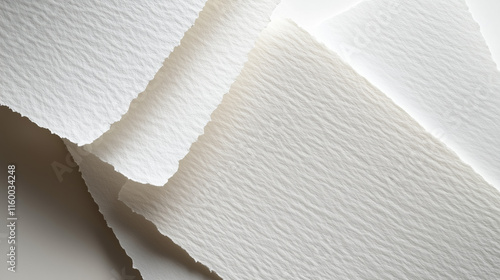 Realistic Lightly Textured Paper Stock with Blank Sheet for Backgrounds