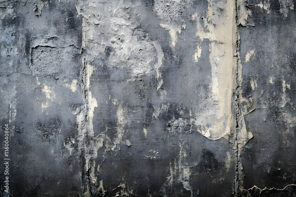 Obraz premium Urban Grunge Wall Texture with Gray Concrete and Rough Industrial Look : Generative AI
