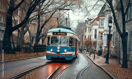 tram in the city