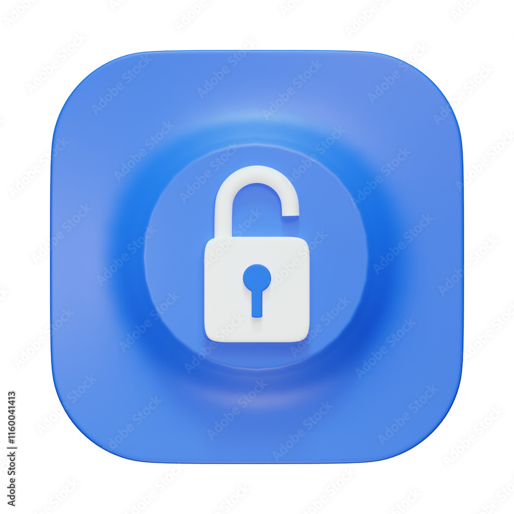 3d unlock key safe secure icon 3d unlock key safe secure icon