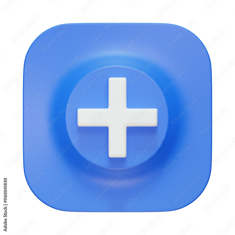 3d add plus cross icon 3d add plus cross icon