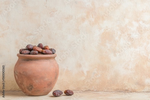 Dried Dates in a Terracotta Pot - A Taste of the Desert photo