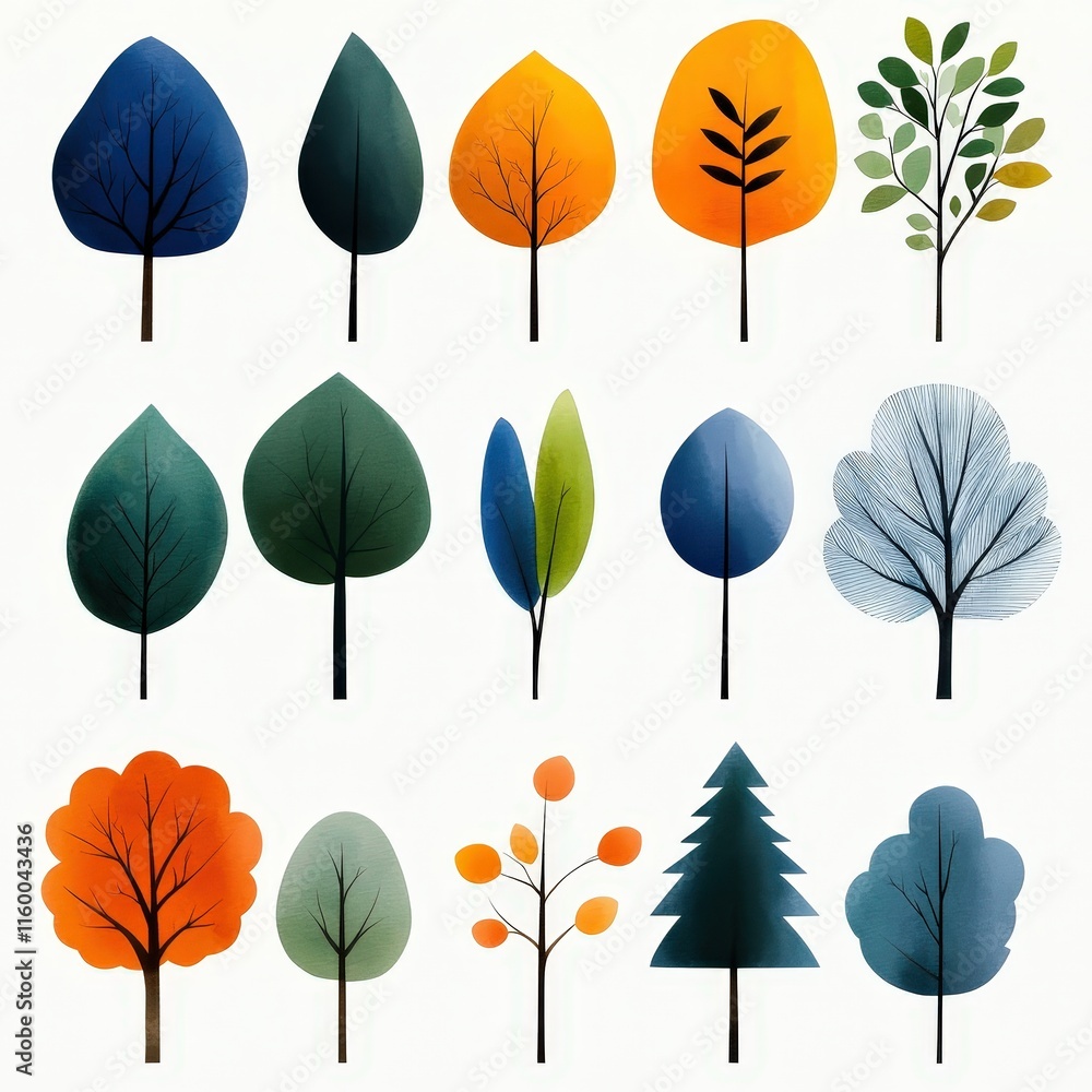 Obraz premium Winter collection, cold weather, white background