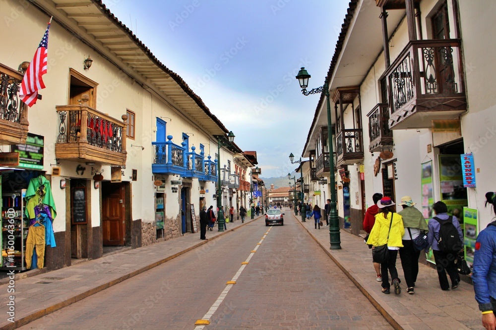 Fototapeta premium Old town in Cusco, Peru