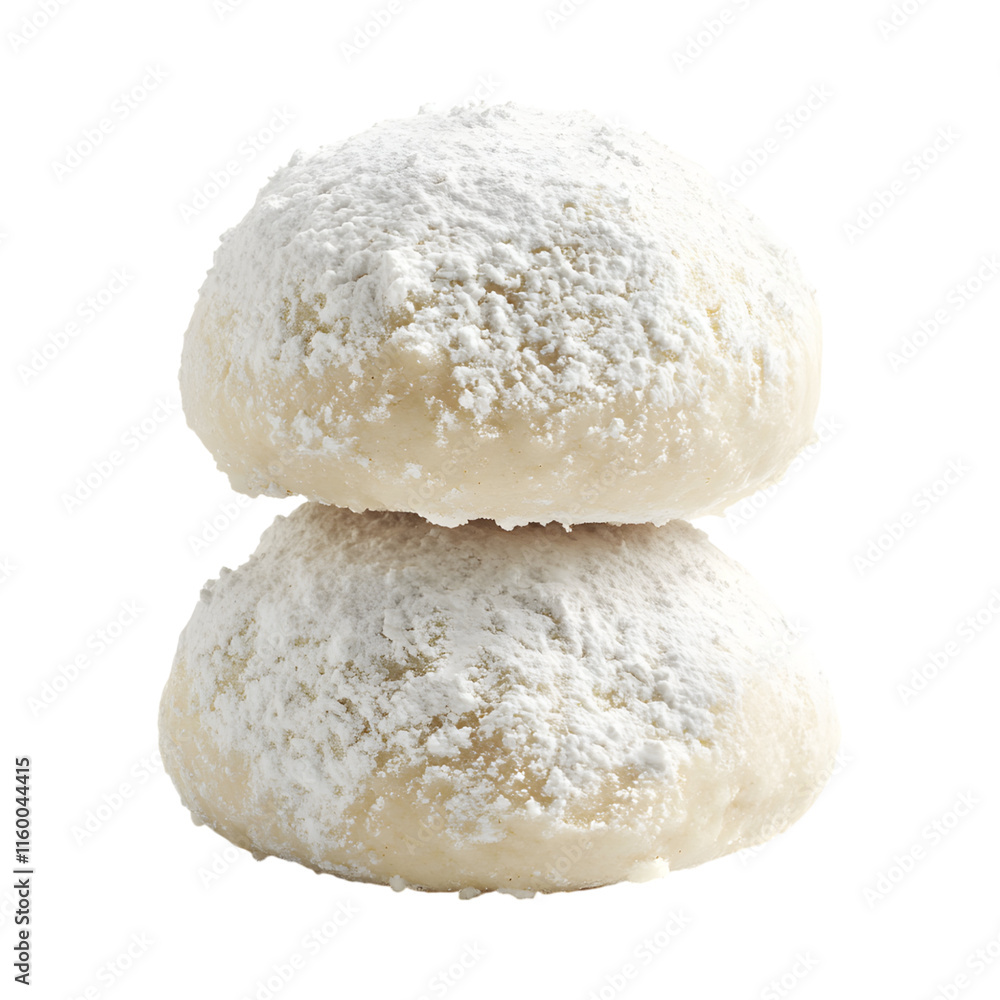 Yummy Snowball cookies Isolated On Transparent Background Yummy Snowball cookies Isolated On Transparent Background