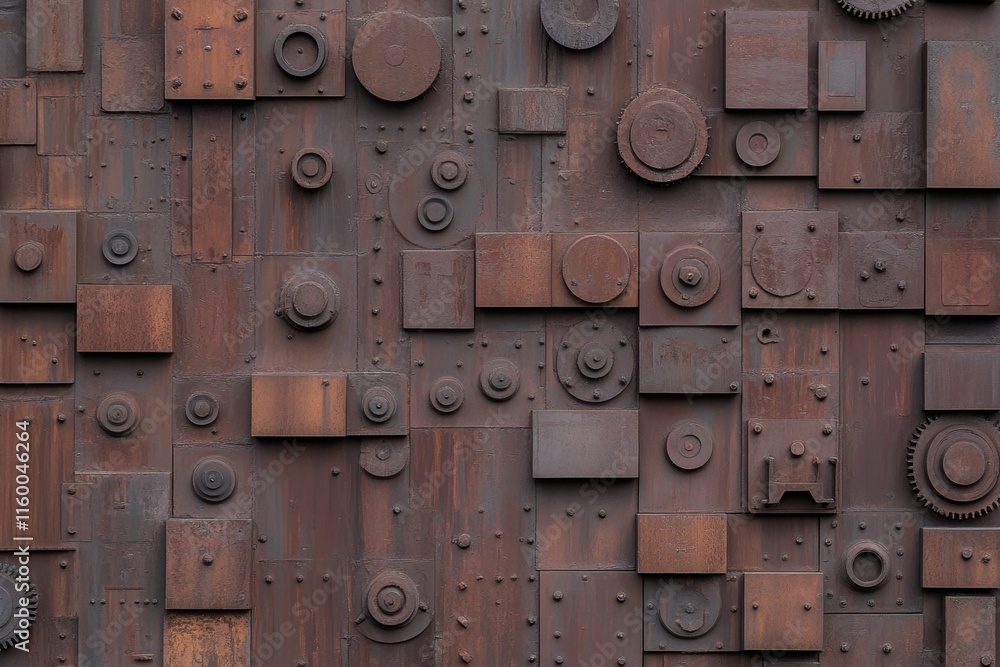 Rustic Industrial Geometric Metal Wall Art Rustic Industrial Geometric Metal Wall Art