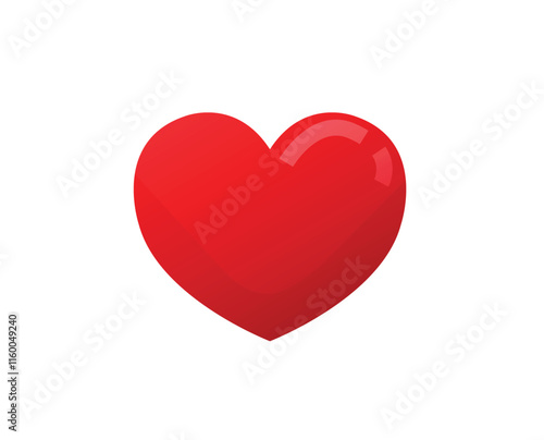 red heart isolated, Vector of heart, heart icon, red hear