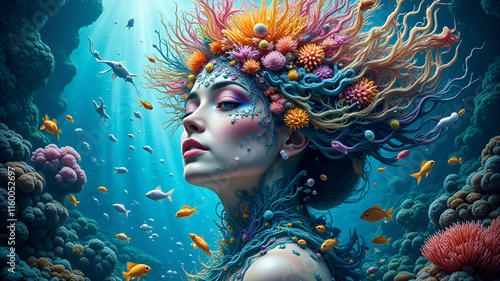 portrait of a woman with hairstyle