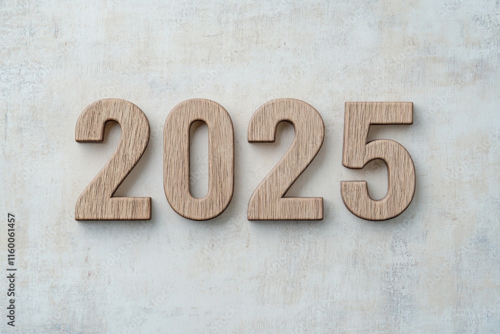 2025 Wooden Numbers - A New Year's Design 2025 Wooden Numbers - A New Year's Design