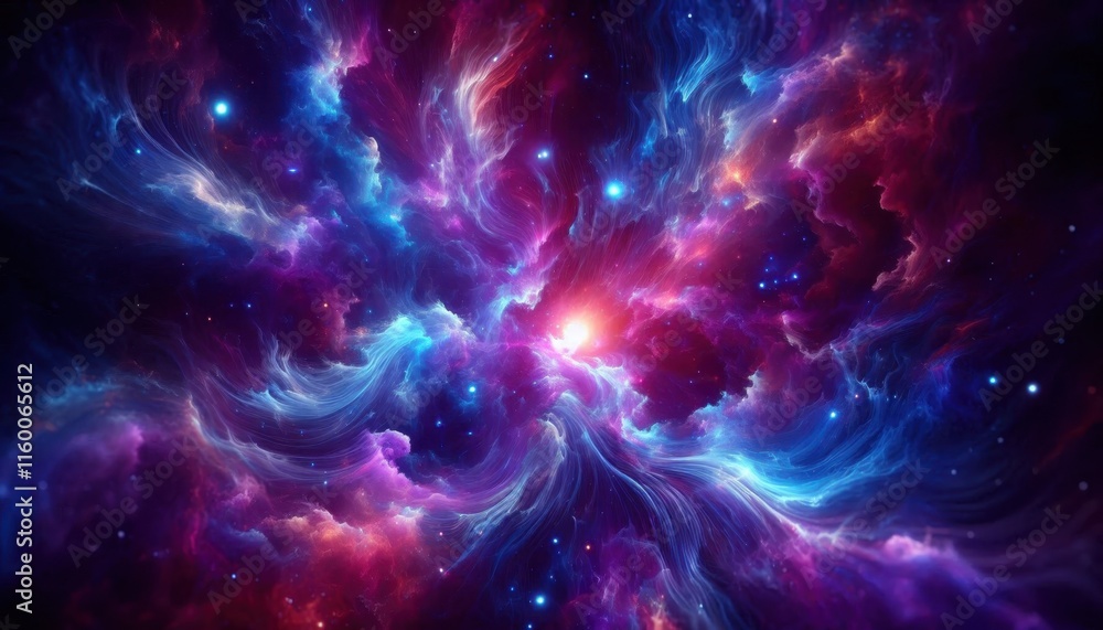 Abstract cosmic swirl, vibrant energy streams, pink and blue light trails, galactic background, starry space, dynamic motion, ethereal glow, celestial phenomenon, digital art, fantasy universe, spiral Abstract cosmic swirl, vibrant energy streams, pink and blue light trails, galactic background, starry space, dynamic motion, ethereal glow, celestial phenomenon, digital art, fantasy universe, spiral