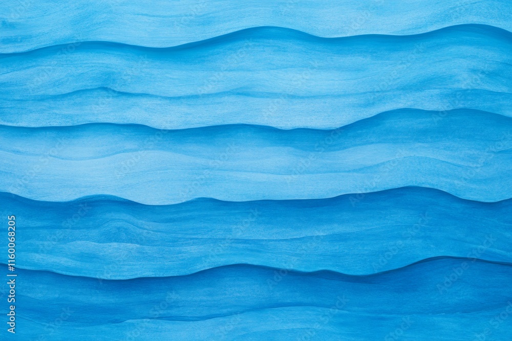 Obraz premium Abstract Blue Waves: A Captivating Visual Display of Nature's Rhythms