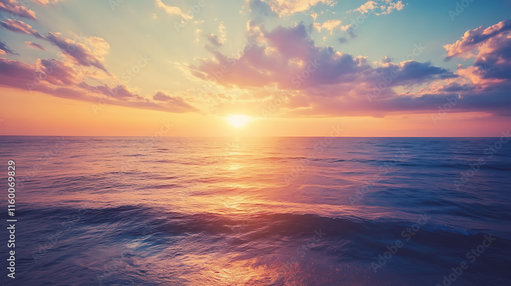 Obraz premium sunset over the sea