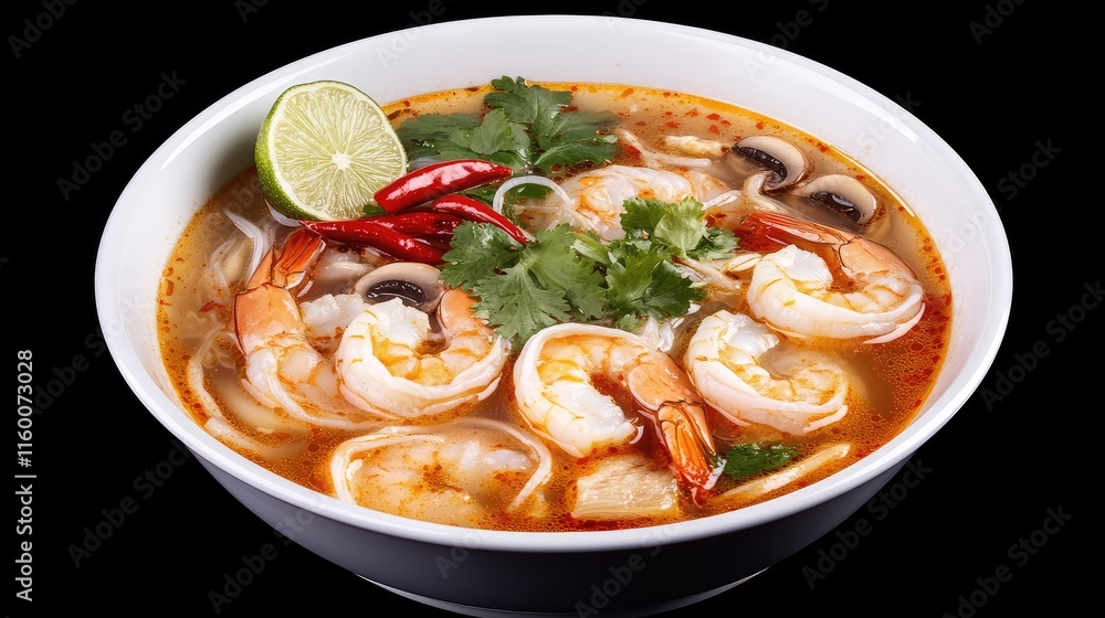 Flavorful Shrimp Soup with Spicy Ingredients and Fresh Herbs Flavorful Shrimp Soup with Spicy Ingredients and Fresh Herbs
