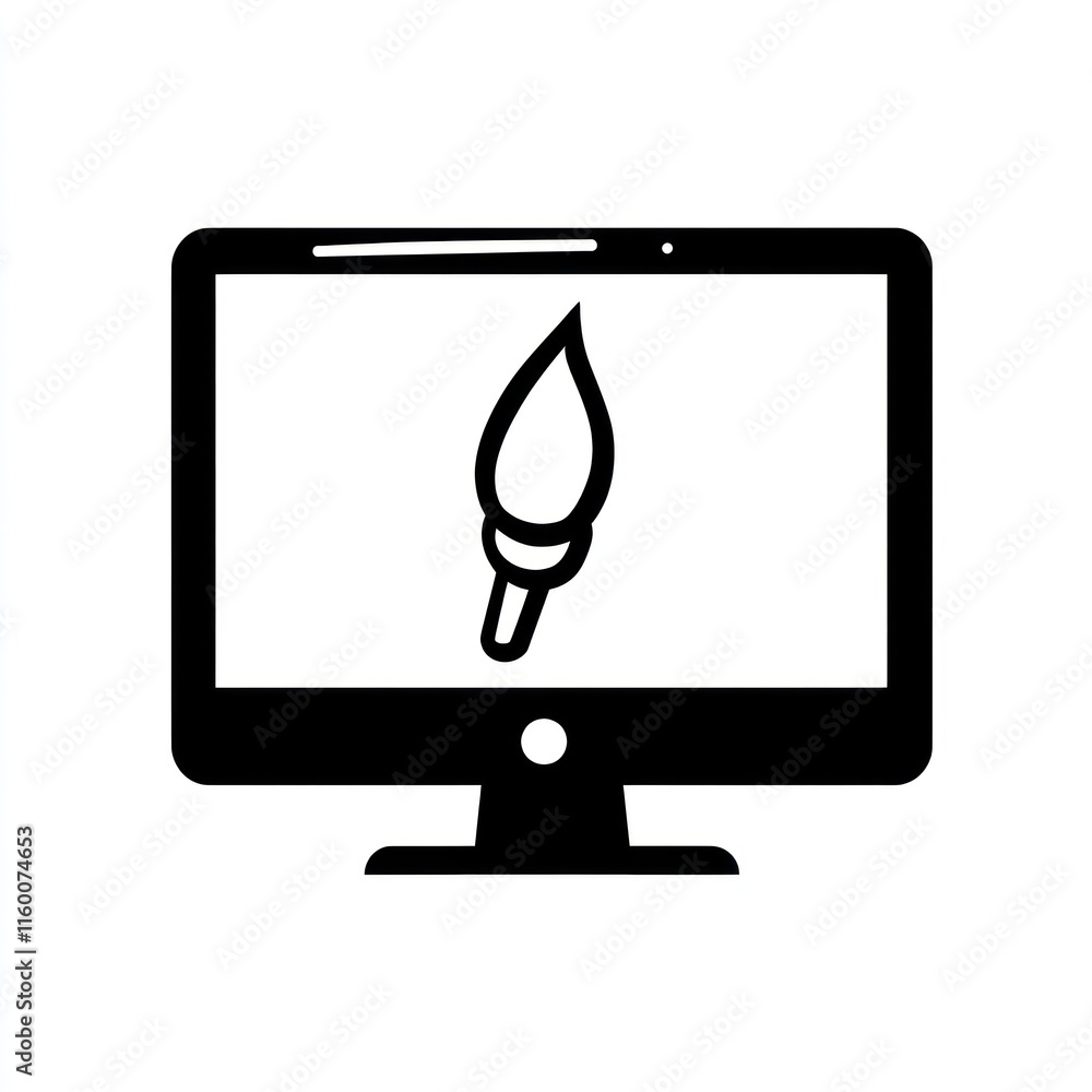 Digital torch displayed on computer screen. Digital torch displayed on computer screen.