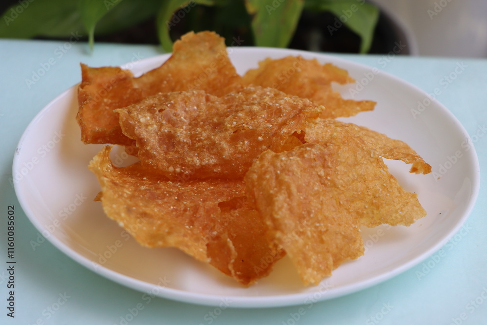 Aloo Papad, Papad made with mash potatoes, Indian traditional food Aloo Papad, Papad made with mash potatoes, Indian traditional food