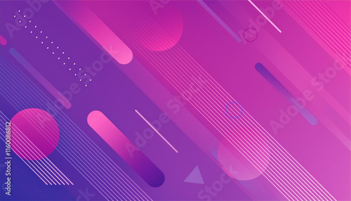 紫のポップでスタイリッシュな抽象的背景