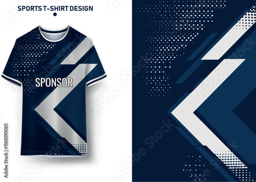 Sports jersey and background Design