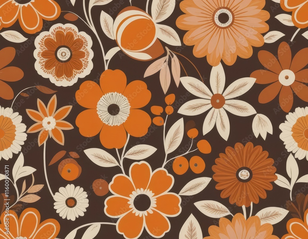 Fototapeta premium seamless floral pattern