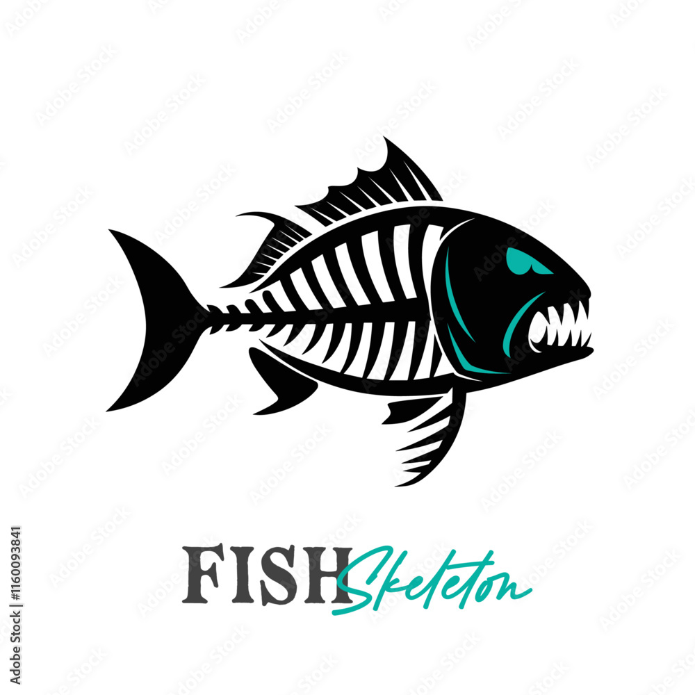 Obraz premium black silhouette of a fish