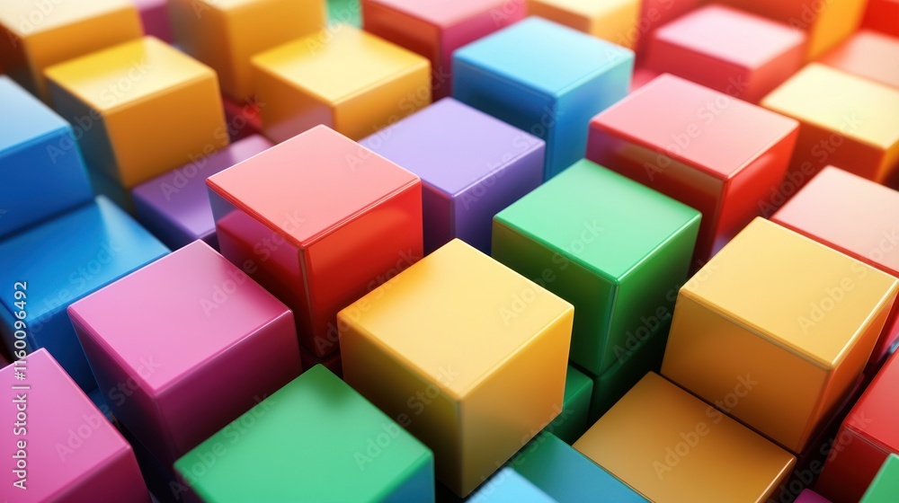 Colorful Cubes Abstract Background: A vibrant and dynamic composition of colorful cubes, creating a visually appealing and modern abstract background. Colorful Cubes Abstract Background: A vibrant and dynamic composition of colorful cubes, creating a visually appealing and modern abstract background.