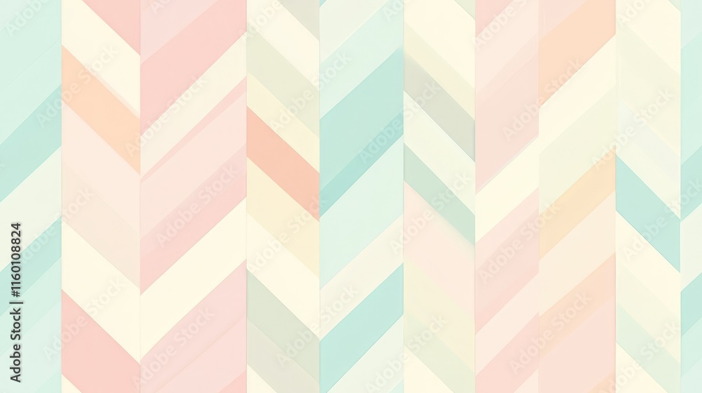 Pastel Chevron Pattern with Soft Colors and Geometric Design Pastel Chevron Pattern with Soft Colors and Geometric Design