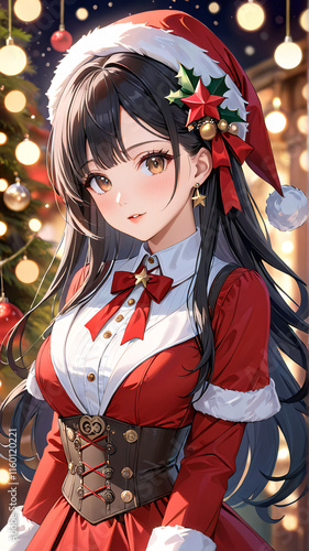 Christmas Anime Girl photo