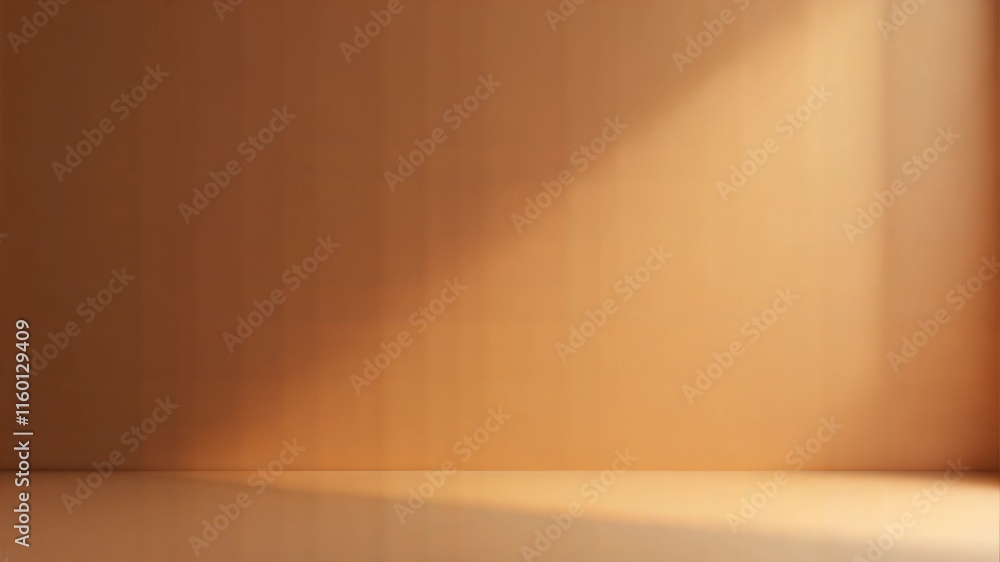 Abstract beige studio background for product presentation. Empty room with shadows of window and flowers and leaves . 3d room with copy space. Abstract beige studio background for product presentation. Empty room with shadows of window and flowers and leaves . 3d room with copy space.
