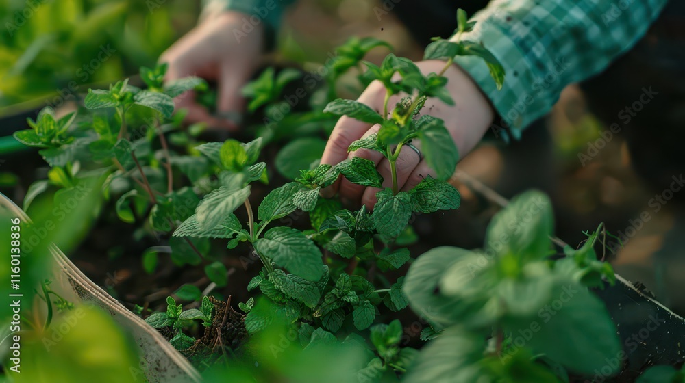 Harmony with Nature. Finding peace and tranquility in the midst of a blooming garden