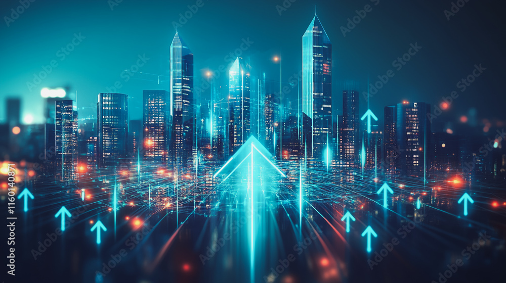 Fototapeta premium abstract professional business team people innovation connection of line from nail node to node on Smart Innovation city with connection cyber security network reciprocity , networking concept
