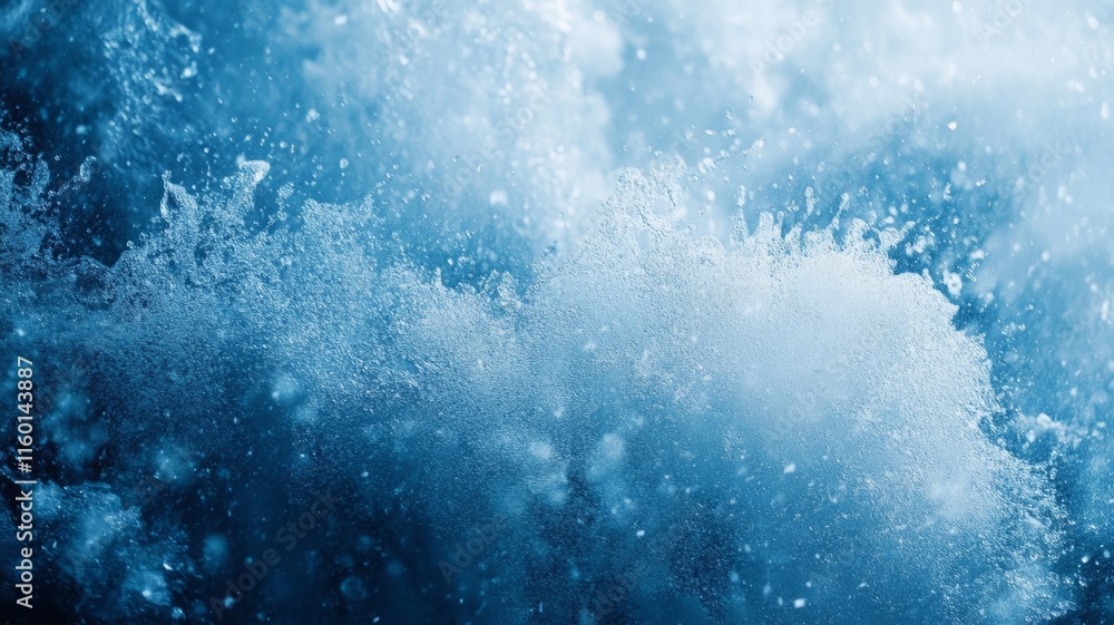 Abstract Blue Ice Crystal Texture Background Abstract Blue Ice Crystal Texture Background