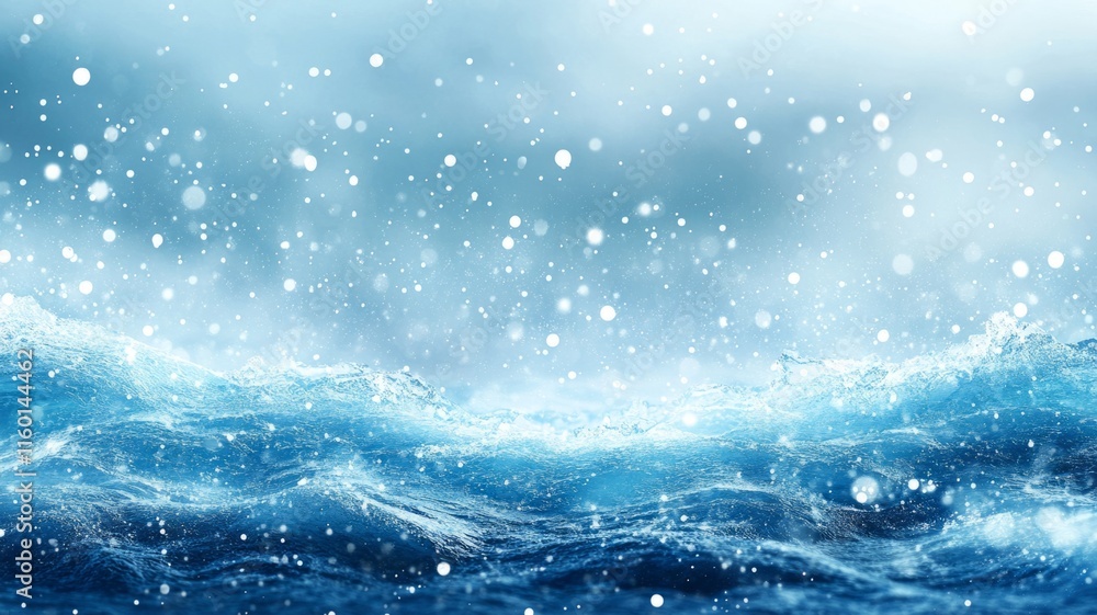 Ocean Waves During a Winter Snowstorm Ocean Waves During a Winter Snowstorm