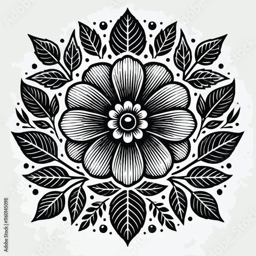 Flower of serenity vector image