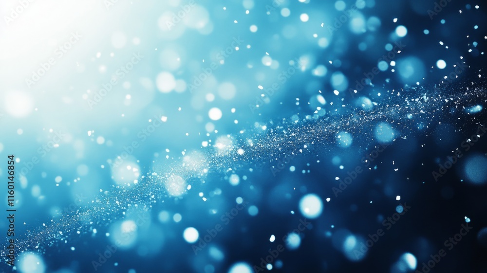 Abstract Blue Background With Sparkling Lights Abstract Blue Background With Sparkling Lights