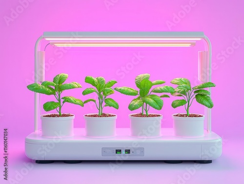 Cloudconnected hydroponics systems, allowing for remote monitoring and control of nutrient levels and growth conditions photo