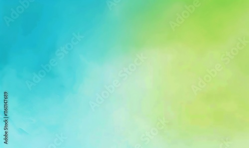 A vibrant gradient of aqua blue and light green, evoking tropical summer vibes