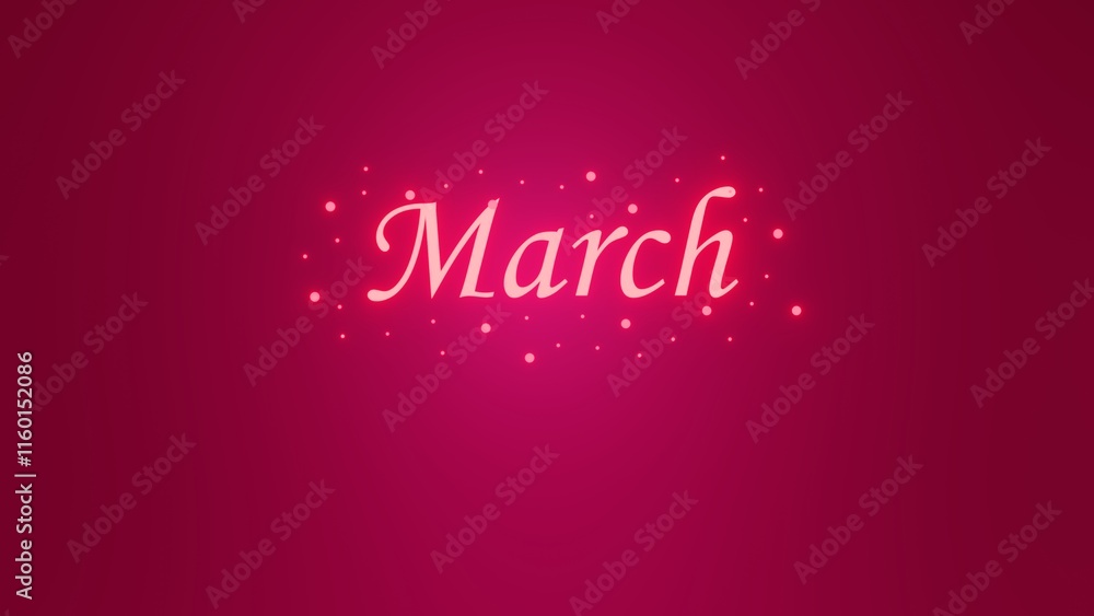 January neon lettering on pink background January neon lettering on pink background
