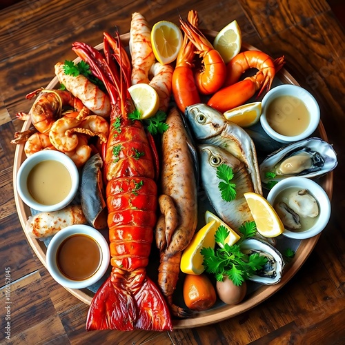Seafood design marketing, Seafood designed and nice designed.
