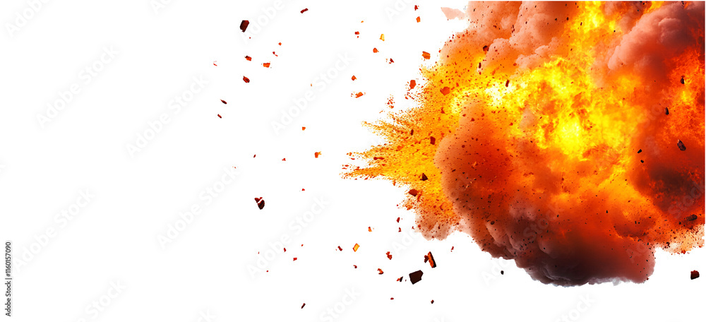 fore with fire explosion on transparent background fore with fire explosion on transparent background