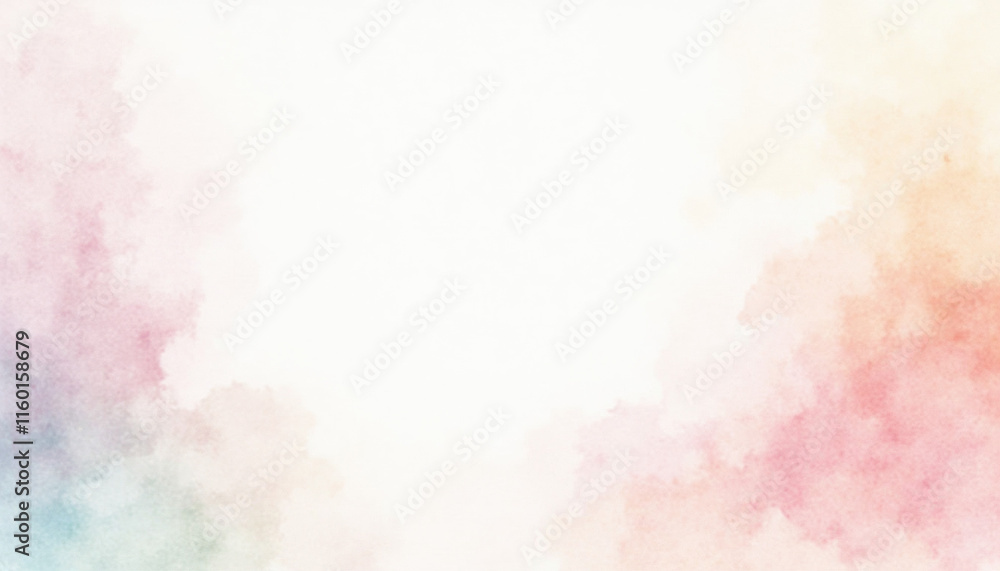 Fototapeta premium Abstract watercolor background with soft pastel colors and copy space for design projects