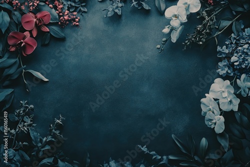 Elegant floral arrangements with orchids, roses, and daisies in vibrant and vintage styles. Valentine's day. AI generated image