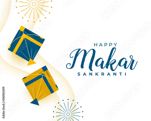 happy makar sankranti festive card for social media post