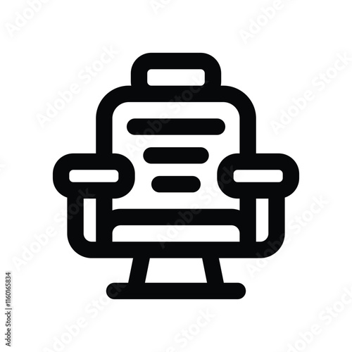 barber chair icon. vector line icon for your website, mobile, presentation, and logo design.