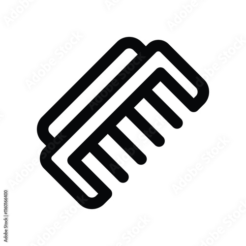 comb icon. vector line icon for your website, mobile, presentation, and logo design.