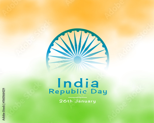 indian republic day celebration tricolor theme background design