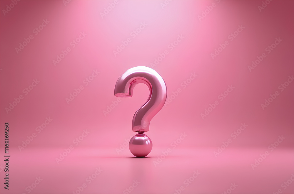 question mark on pink question mark on pink
