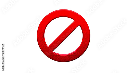 3D Red Prohibition Sign Isolated on a White Background Free Download 3D Red Prohibition Sign Isolated on a White Background - GFXLoad