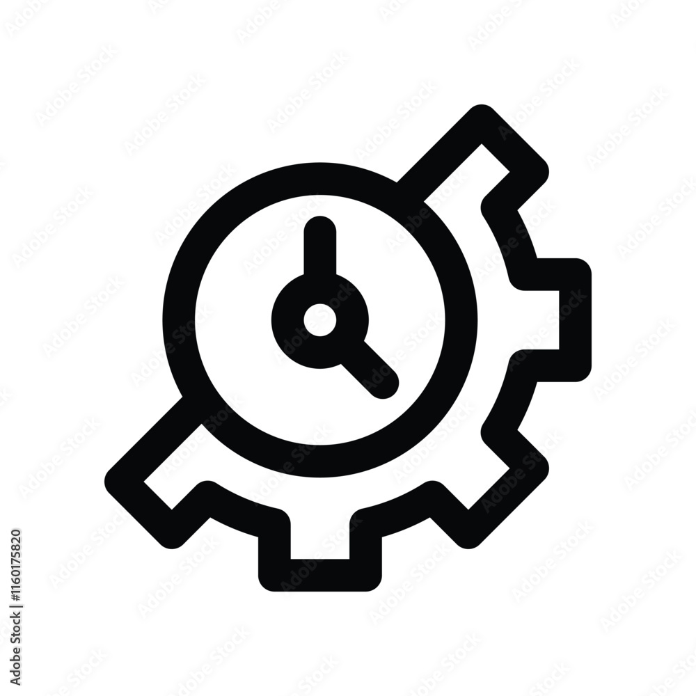 time management icon. vector line icon for your website, mobile, presentation, and logo design. time management icon. vector line icon for your website, mobile, presentation, and logo design.
