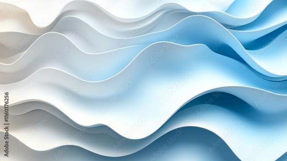 Abstract Blue and White Wavy Design Background Abstract Blue and White Wavy Design Background
